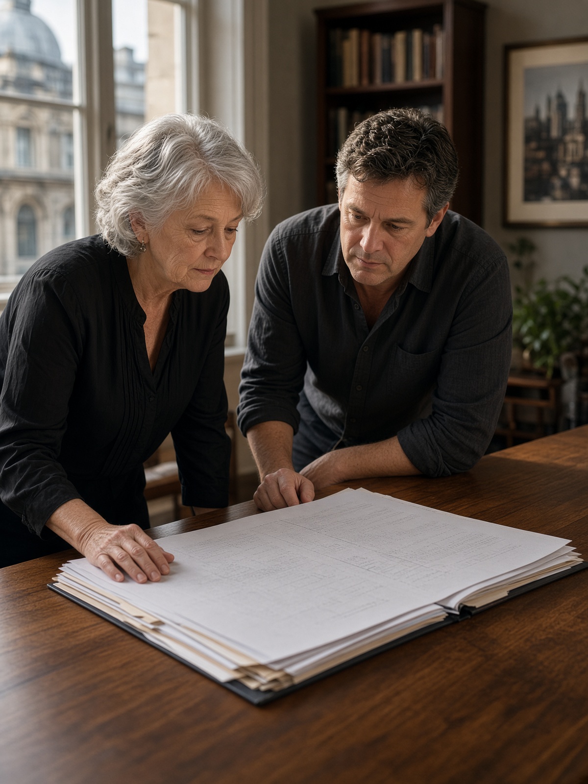 Underwriters reviewing a submission together